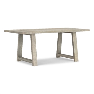 Whitley 72 inch Wide Solid Mango Farmhouse Dining Table in White Wash