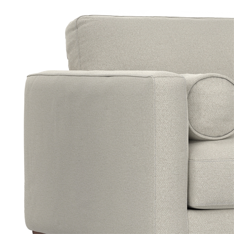 Morrison 42 inch Wide Mid-Century Modern Arm Chair in Cream White