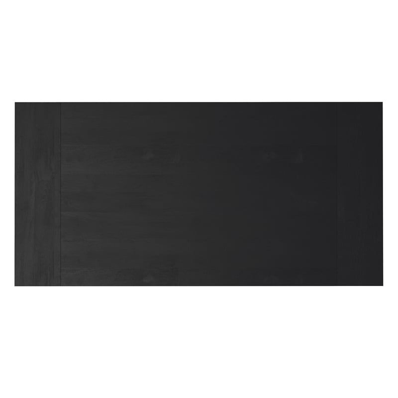 Whitley 72 inch Wide Solid Mango Farmhouse Dining Table in Black