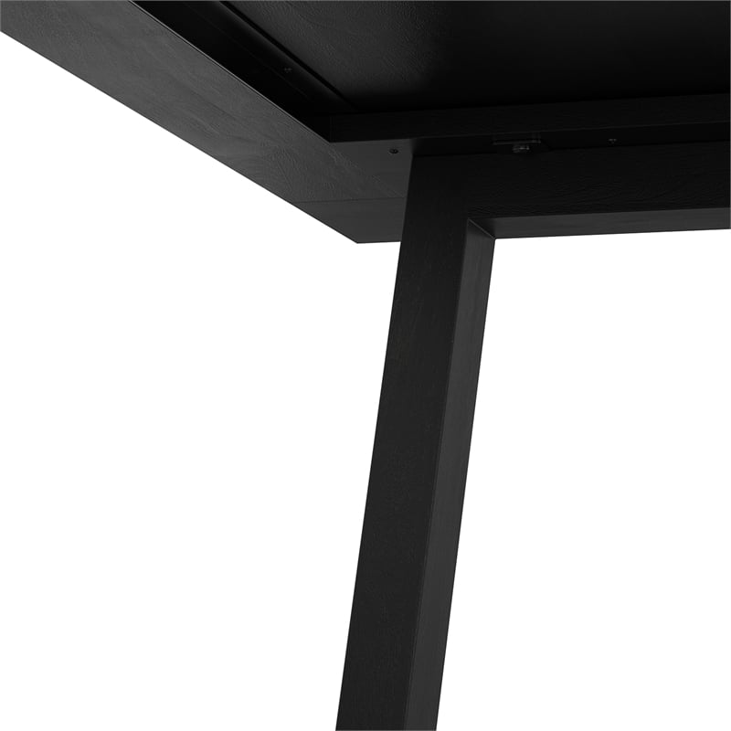 Whitley 72 inch Wide Solid Mango Farmhouse Dining Table in Black