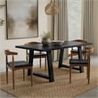 Whitley 72 inch Wide Solid Mango Farmhouse Dining Table in Black