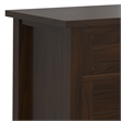 Warm Shaker Solid Wood 24 inch Wide Transitional Nightstand in Tobacco Brown