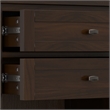 Warm Shaker Solid Wood 24 inch Wide Transitional Nightstand in Tobacco Brown