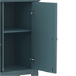 Amherst 32 inch Wide Transitional Low Storage Cabinet in French Blue