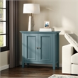 Amherst 32 inch Wide Transitional Low Storage Cabinet in French Blue