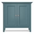 Amherst 32 inch Wide Transitional Low Storage Cabinet in French Blue