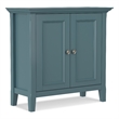 Amherst 32 inch Wide Transitional Low Storage Cabinet in French Blue