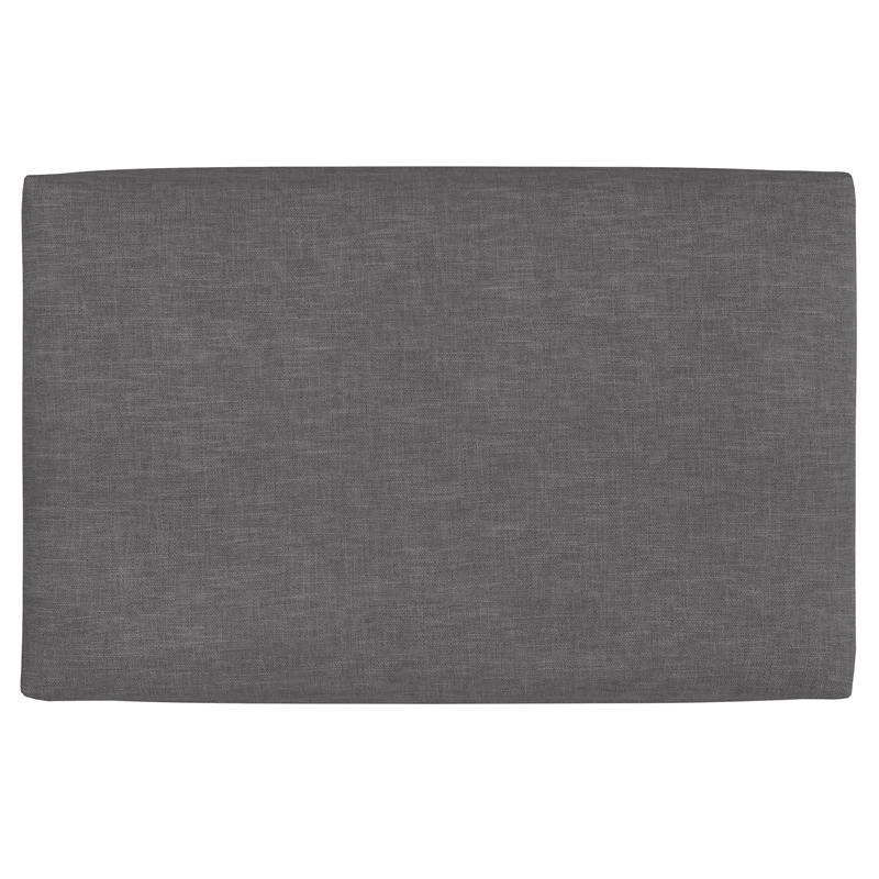 Rebecca 36 inch Wide  Rectangular Coffee Table Storage Ottoman in Slate Gray
