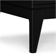 Harper 22 inch Wide Solid Wood Mid Century Modern End Table in Black