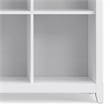 Amherst 57 inch Wide Solid Wood Transitional 8 Cube Storage Sofa Table in White