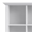 Amherst 57 inch Wide Solid Wood Transitional 8 Cube Storage Sofa Table in White