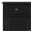 Connaught 67 inch Wide Solid Wood Traditional Large Sideboard Buffet Storage Cabinet in Black