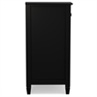 Connaught 67 inch Wide Solid Wood Traditional Large Sideboard Buffet Storage Cabinet in Black