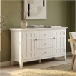 Bedford 54 inch Wide Solid Wood Transitional Sideboard Buffet in White