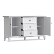 Bedford 54 inch Wide Solid Wood Transitional Sideboard Buffet in White