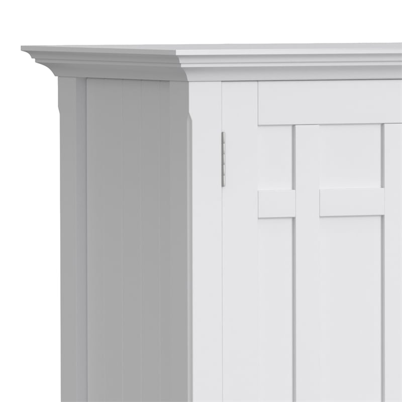 Bedford 54 inch Wide Solid Wood Transitional Sideboard Buffet in White
