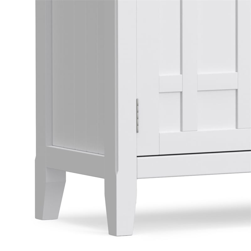 Bedford 54 inch Wide Solid Wood Transitional Sideboard Buffet in White