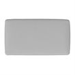 Milltown 27 inch Wide Solid Wood Contemporary Footstool Small Ottoman Bench in Light Stone Grey