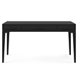 Harper Solid Wood Mid Century Modern 60 inch Wide Desk with 24 inch Wide Bookcase in Black (Set of 2)