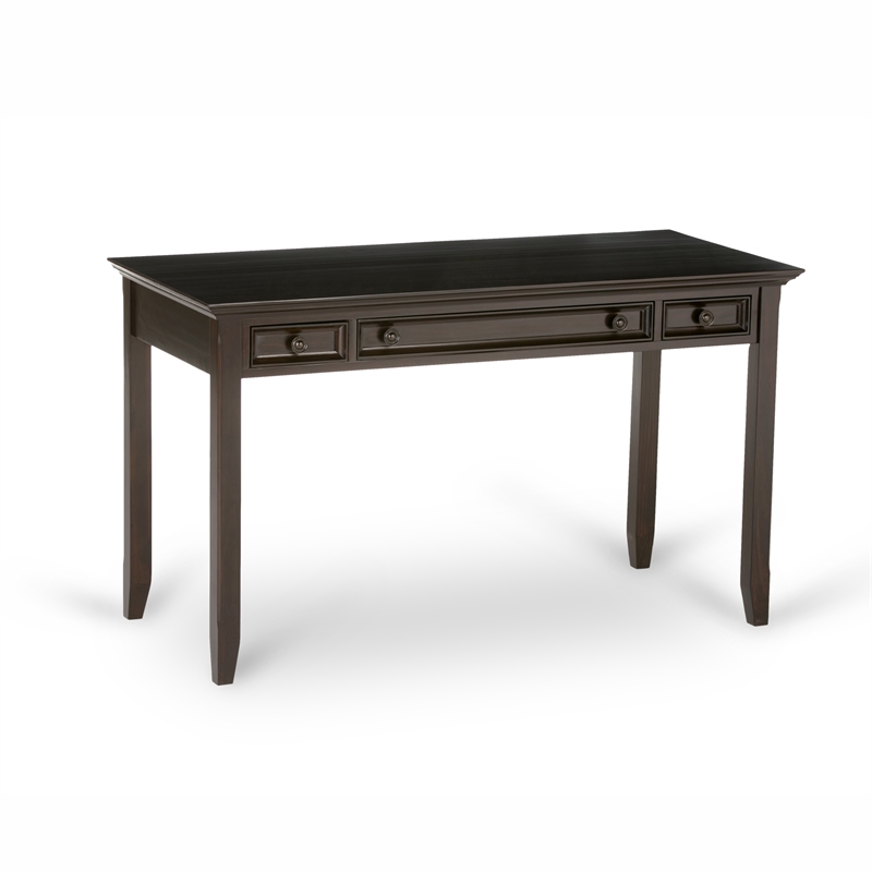 Amherst Solid Wood Transitional 54 inch Wide Desk with 30 inch Wide Bookcase in Hickory Brown (Set of 2)