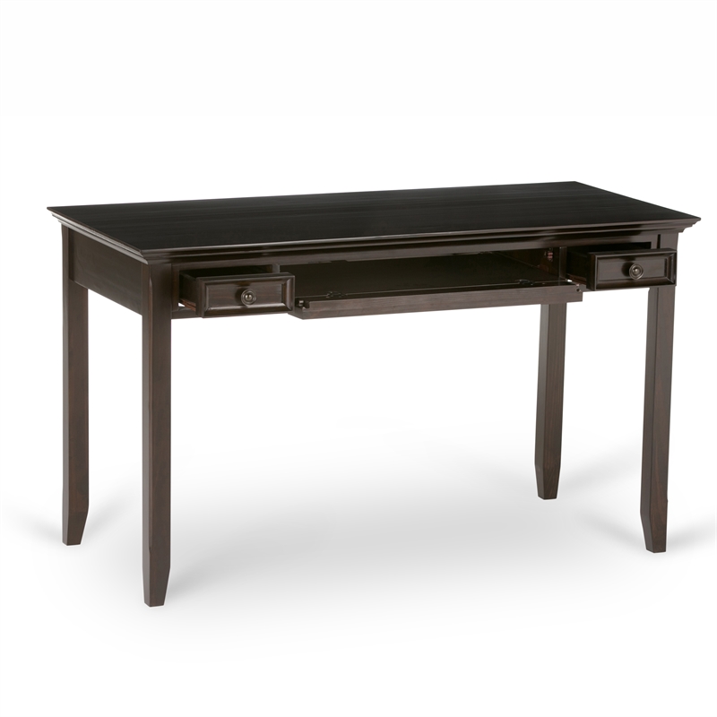 Amherst Solid Wood Transitional 54 inch Wide Desk with 30 inch Wide Bookcase in Hickory Brown (Set of 2)