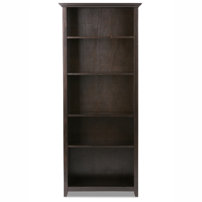 Amherst Solid Wood Transitional 54 inch Wide Desk with 30 inch Wide Bookcase in Hickory Brown (Set of 2)