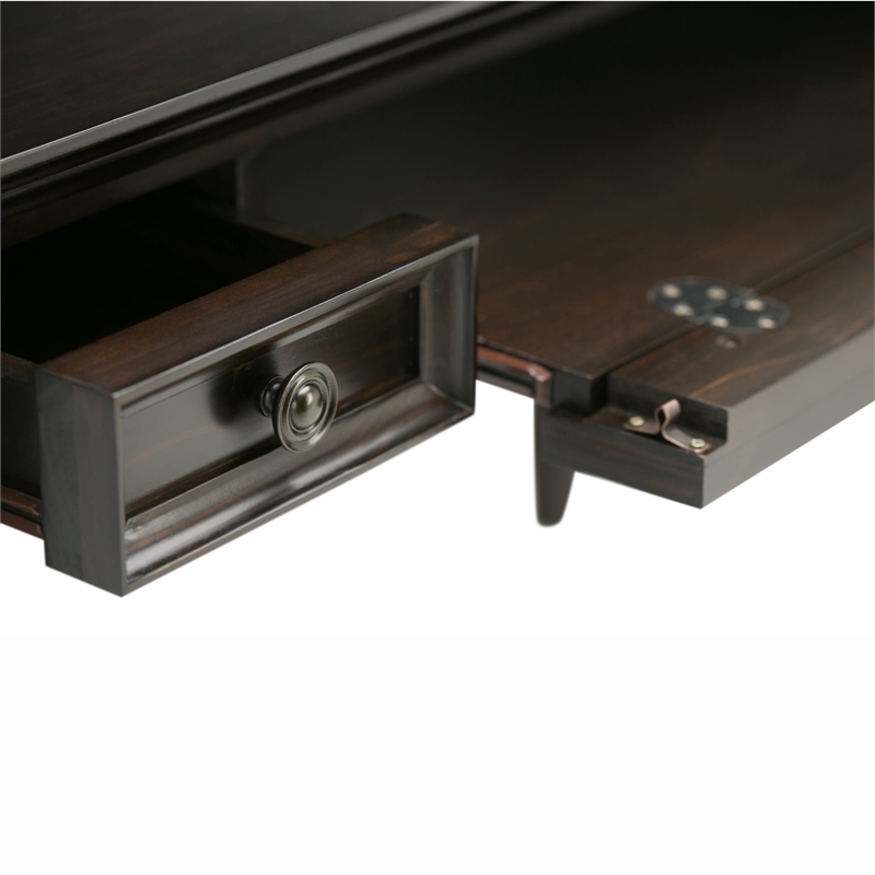Amherst Solid Wood Transitional 54 inch Wide Desk with 30 inch Wide Bookcase in Hickory Brown (Set of 2)