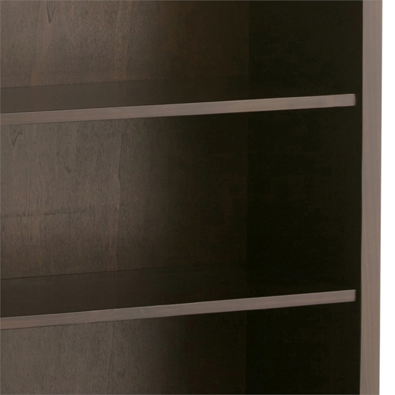 Amherst Solid Wood Transitional 54 inch Wide Desk with 30 inch Wide Bookcase in Hickory Brown (Set of 2)