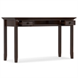 Amherst Solid Wood Transitional 54 inch Wide Desk with 30 inch Wide Bookcase in Russet Brown (Set of 2)