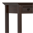 Amherst Solid Wood Transitional 54 inch Wide Desk with 30 inch Wide Bookcase in Russet Brown (Set of 2)