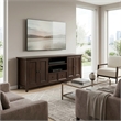 Amherst 84 inch Wide Solid Wood Transitional TV Stand in Brunette Brown/Bronze For TVs up to 90 inches