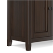 Amherst 84 inch Wide Solid Wood Transitional TV Stand in Brunette Brown/Bronze For TVs up to 90 inches