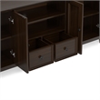 Amherst 84 inch Wide Solid Wood Transitional TV Stand in Brunette Brown/Bronze For TVs up to 90 inches
