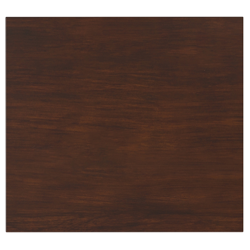 Warm Shaker 20 inch Wide Solid Wood Transitional End Table in Russet Brown