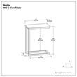 Skyler 10 in Metal and Genuine Marble C Shape Side Table in Black