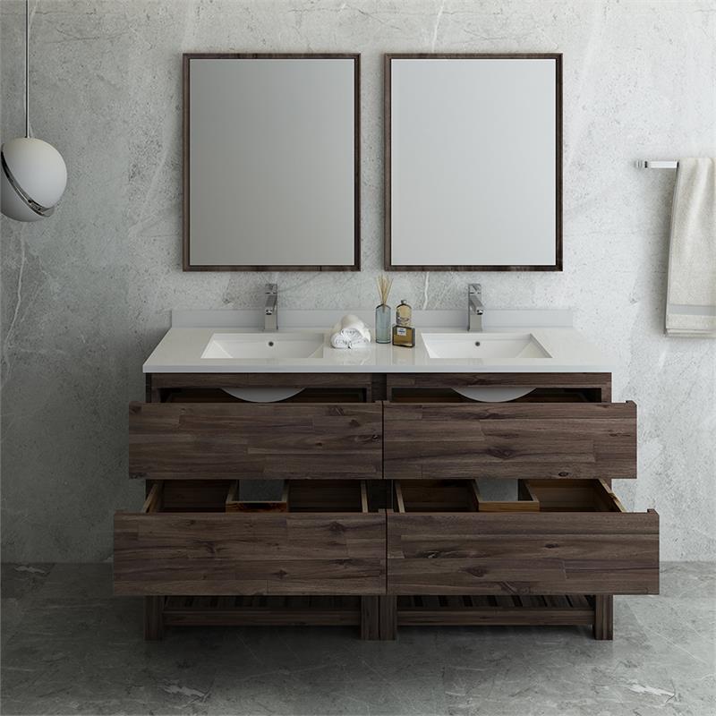 Fresca Formosa 60" Bathroom Vanity with Open Bottom and ...