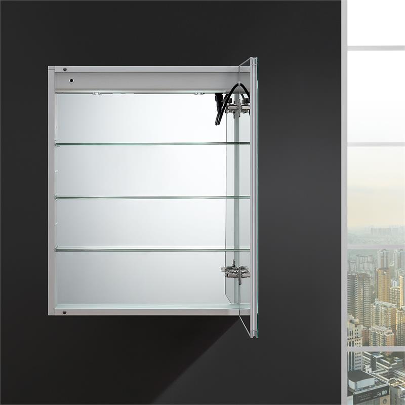 Fresca Spazio 24x30" Aluminum Bathroom Medicine in Mirrored