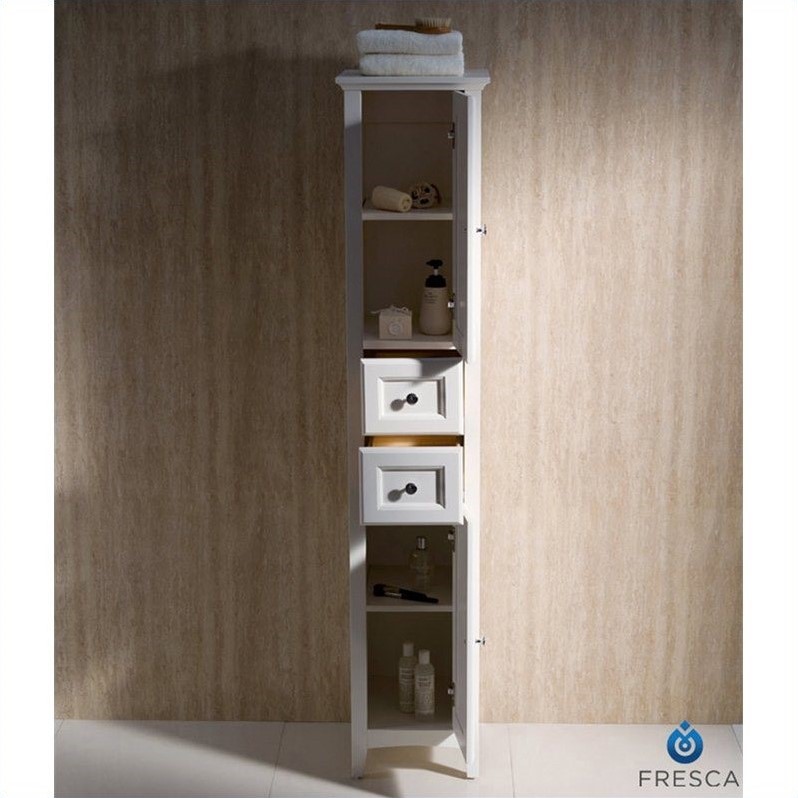 Fresca Oxford Tall Bathroom Linen in Antique White FST2060AW
