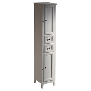 oxford tall bathroom linen cabinet in antique white
