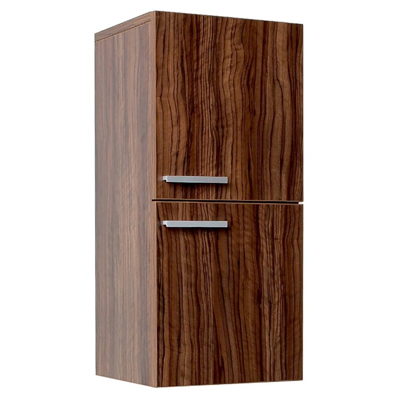 Fresca Senza Bathroom Linen Side Cabinet with Storage Areas in Walnut   FST8091GW