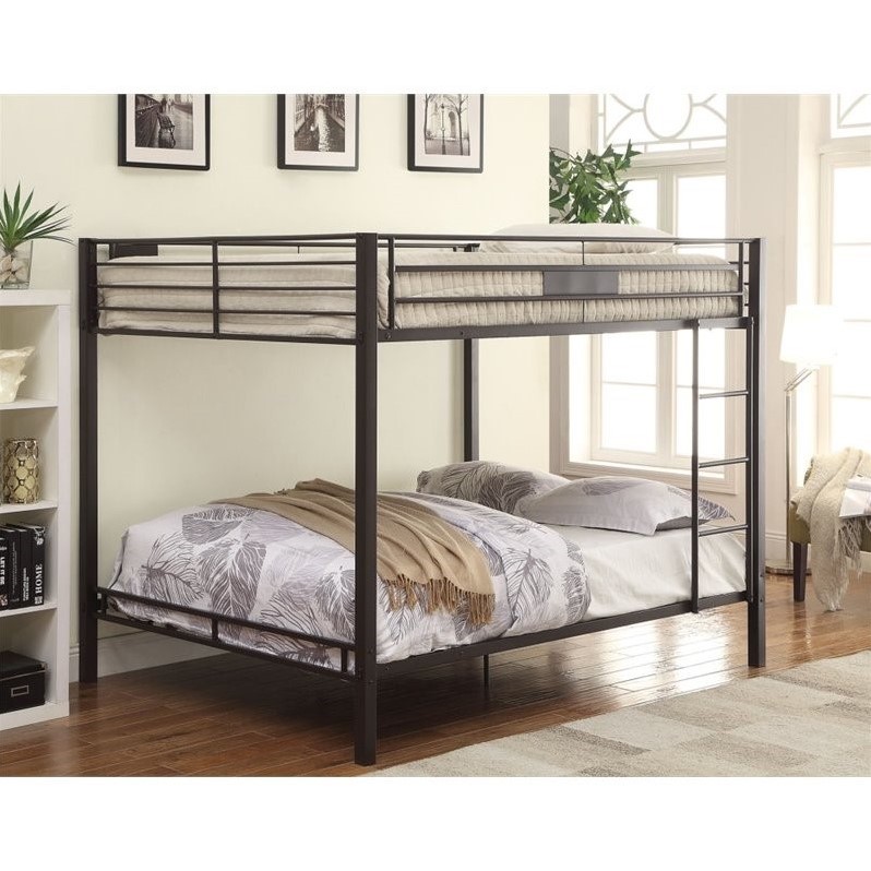 Acme Kaleb Queen Over Bunk Bed In Black Sand 38015a 1 38016a Acme Kaleb Queen Over Bunk Bed In Black Sand 38015a 1 38016a 2 Kit