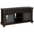 ACME Anondale 3-Drawer Wooden TV Stand with Glass Doors in Cherry