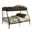 ACME Furniture Tritan Twin XL over Queen Bunk Bed in Black
