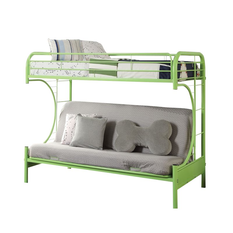 Acme Furniture Eclipse Twin Over Full, Eclipse Twin Over Futon Metal Bunk Bed