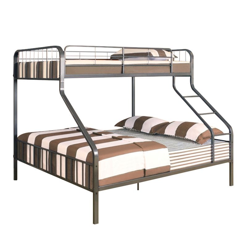 ACME Furniture Caius Twin XL over Queen Bunk Bed in Gunmetal