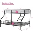 ACME Furniture Transitional Brown Caius Twin XL over Queen Bunk Bed