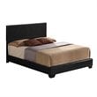 ACME Ireland III Upholstered Faux Leather Panel King Bed in Black