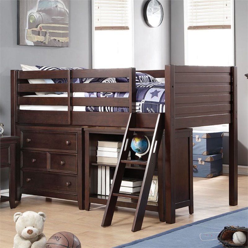 ACME Furniture Lacey Twin Loft Bed in Espresso Cymax Business