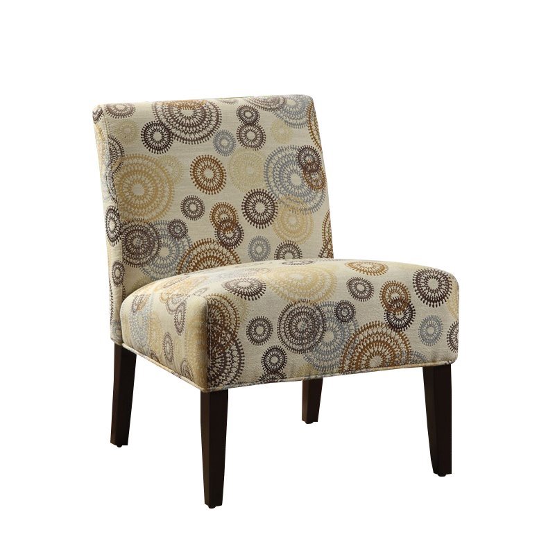 ACME Furniture Aberly Fabric Accent Chair in Multi-color ...