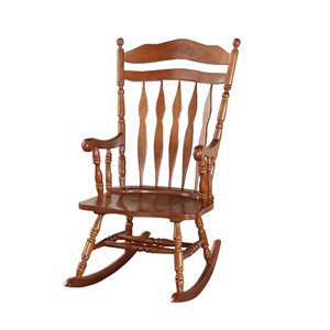 acme furniture kloris rocking chair in dark walnut